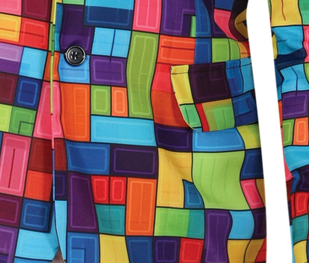 STRÓJ GARNITUR MĘSKI KLOCKI 