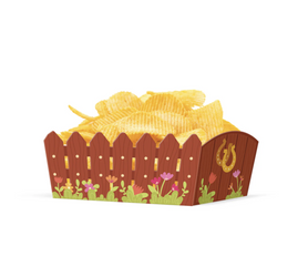 PUDEŁKO NA CHIPSY KONIKI 15 X 10 CM 3 SZT