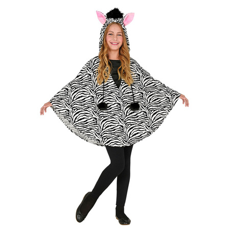 ZEBRA (poncho con cappuccio)