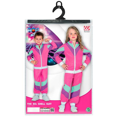 STRÓJ DRES LATA 80 DZIECIĘCY RÓŻOWY