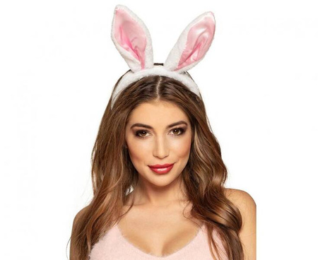 Opaska na głowę Królik króliczek biały