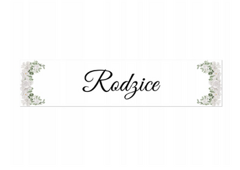 TABLICA REJESTRACYJNA RODZICE BIAŁE KWIATY 2 SZT