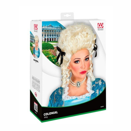 PERUKA KOLONIALNA DAMA BIAŁA