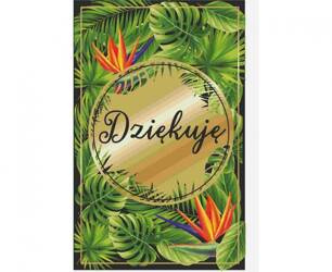 KARTKA OKOLICZNOŚCIOWA DZIĘKUJĘ 13 X 20,5 CM