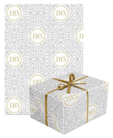 PAPIER PREZENTOWY IHS SREBRNY