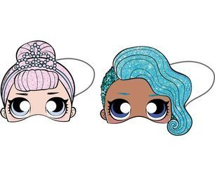 MASKI PAPIEROWE LOL, 6 SZT.