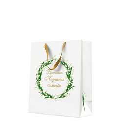 TORBA PREZENTOWA PIERWSZA KOMUNIA KONWALIE 26,5x33,5x13 CM