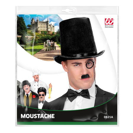 WĄSY CZARNE CHARLIE