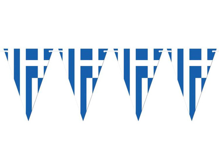 BANER PAPIEROWY FLAGA GRECJI 5M