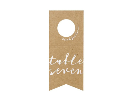 NUMERY NA STÓŁ ZAWIESZKI NA BUTELKI 10 SZT