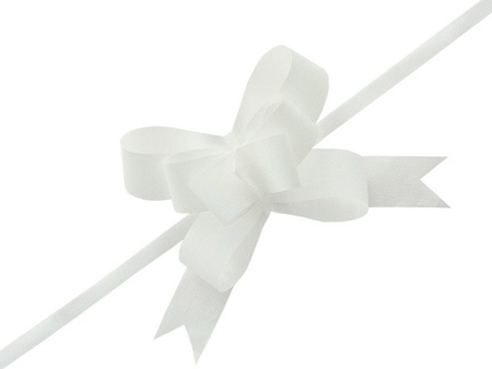 Wstążki ściągane, biały, 3cm (1 op. / 25 szt.)