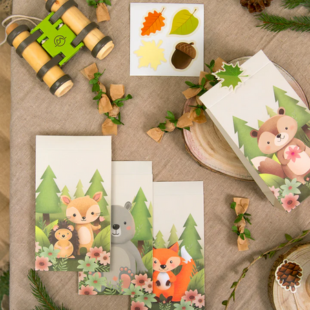 TOREBKI NA CUKIERKI LEŚNI PRZYJACIELE 4 SZT.