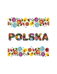 SERWETKI PAPIEROWE FOLK KWIATY POLSKA 33X33 CM 20 SZT
