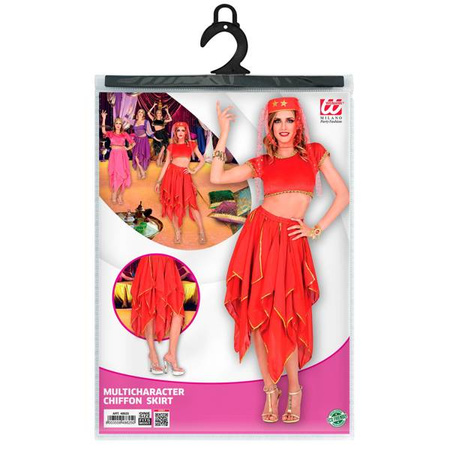 GONNA IN CHIFFON ROSSA