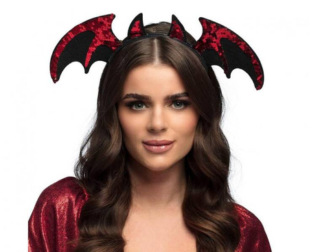 Opaska Czerwony Diabełek halloween rogi diabeł diablica