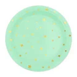 TALERZYKI MIĘTOWE W ZŁOTE GWIAZDKI