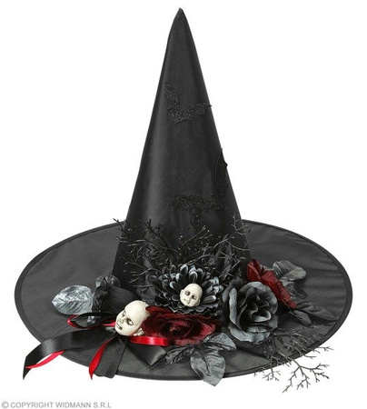 KAPELUSZ CZARNY CZAROWNICY GOTYK