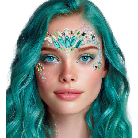 NAKLEJKI SAMOPRZYLEPNE NA TWARZ SYRENA 