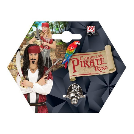 PIERŚCIONEK PIRATA Z CZASZKĄ