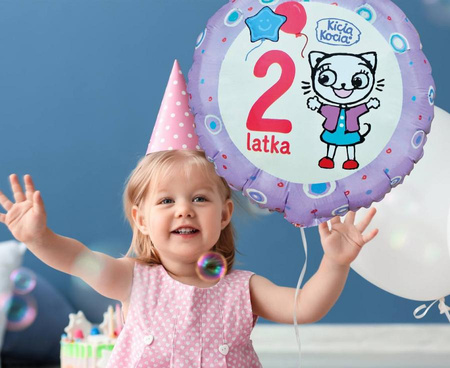 BALON FOLIOWY KICIA KOCIA 2 LATKA 18 CALI 46 CM