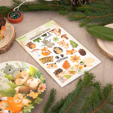 TATUAŻE ZMYWALNE LEŚNI PRZYJACIELE 20 SZT.