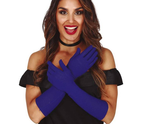 RĘKAWICZKI NIEBIESKIE 42 CM