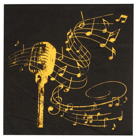 SERWETKI PAPIEROWE MUZYKA 25 CM 20 SZT