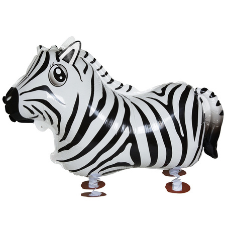 BALON FOLIOWY CHODZĄCY ZEBRA