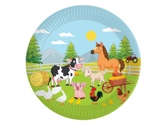 TALERZYKI PAPIEROWE FARMA 18 CM 6 SZT.