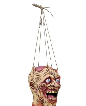 DEKORACJA WISZĄCA NA HALLOWEEN GŁOWA 28 CM