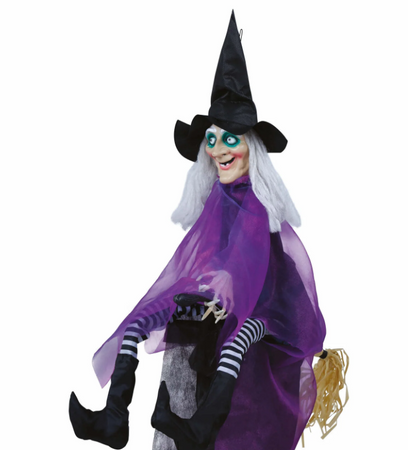 DEKORACJA HALLOWEENOWA WIEDŹMA 90 CM 