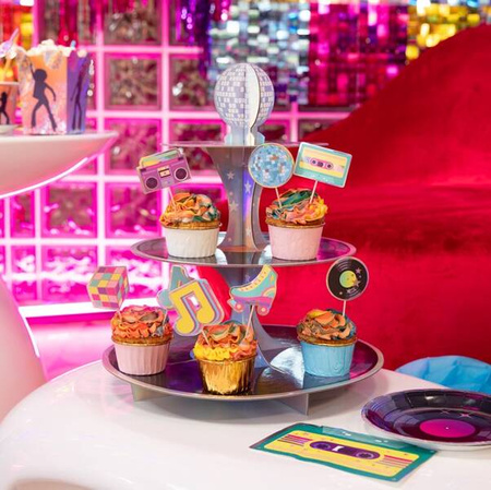 PATERA NA CIASTKA RETRO DISCO 34 X 39 CM