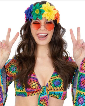 WIANEK NA GŁOWĘ KWIATY KOLOROWE