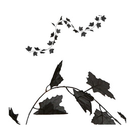 GIRLANDA CZARNE LIŚCIE 180 CM HALLOWEEN