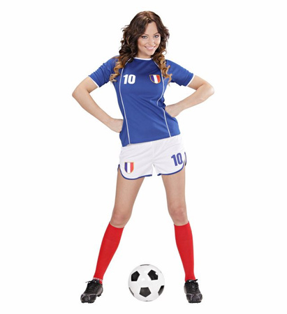 "FRANCE SOCCER GIRL" (shirt, shorts)