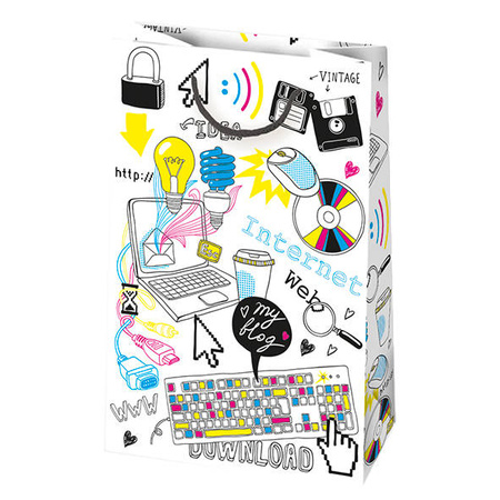 TOREBKA PREZENTOWA INTERNET 16X24X7 CM