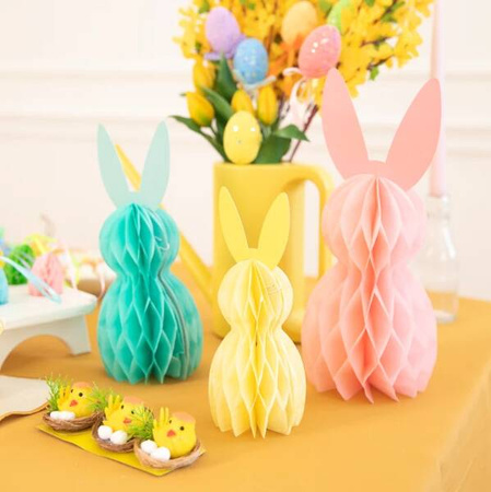 DEKORACJA STOJĄCE ZAJĄCE 3 SZT