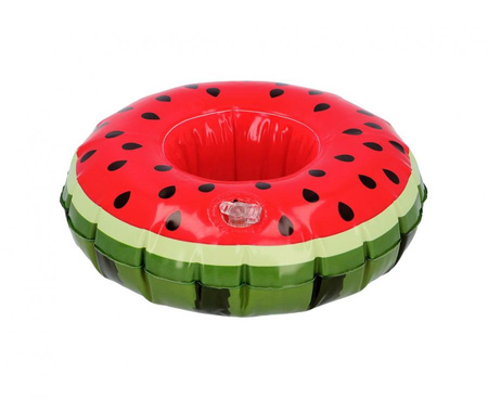 Nadmuchiwany uchwyt na kubek Arbuz 20 cm lato zabawa impreza
