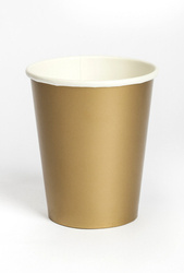 KUBECZKI PAPIEROWE ZŁOTE 250 ML