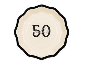 TALERZYKI PAPIEROWE 50 HELLO 18 CM 6 SZT