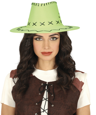 KAPELUSZ KOWBOJSKI ZIELONY 