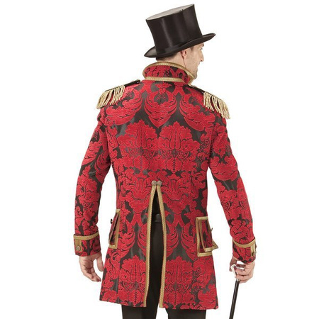 FRAK MĘSKI BAROK MARKIZ ZŁOTO-CZERWONY