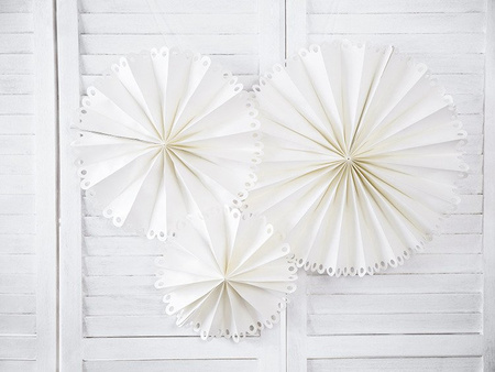 ROZETY DEKORACYJNE ZŁAMANA BIEL 3 szt.