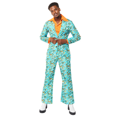 STRÓJ MĘSKI GARNITUR GROOVY TURKUS 
