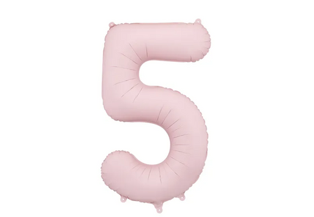 Balon foliowy Cyfra ''5'', 86cm, jasny różowy