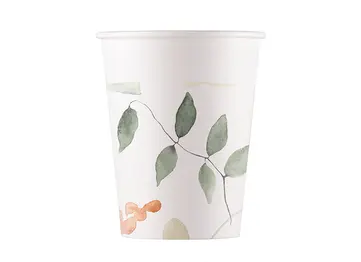 ZESTAW BUKIET KWIATÓW KUBECZKI + TALERZYKI