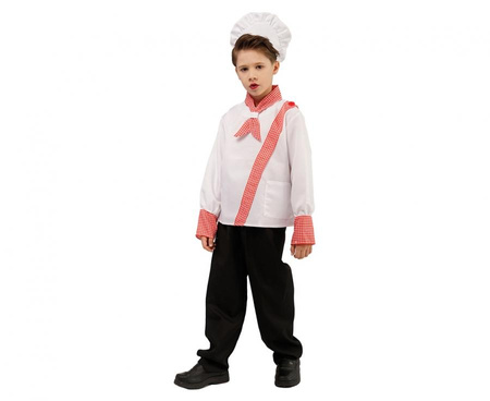 #STDZ Zestaw dla dzieci MIX Kucharz (kapelusz, top), rozm. 110/120 cm - 4 szt. i 130/140 cm - 2 szt.