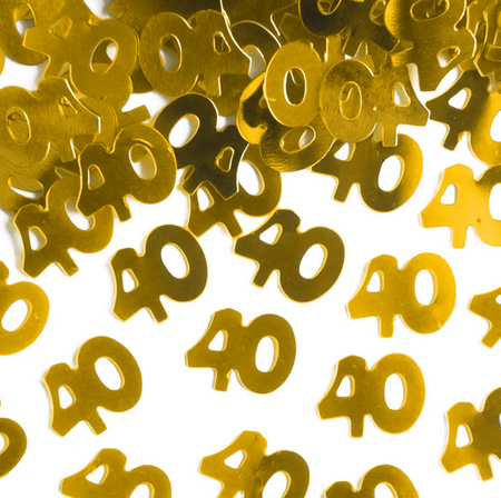 KONFETTI FOLIOWE 40 URODZINY 15G