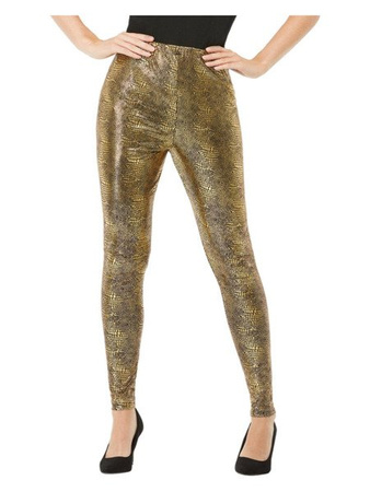 Leginsy łuska Smoka S, złote, Smok, Spodnie Leggings