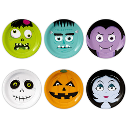 TALERZE PAPIEROWE HALLOWEEN MONSTERS 6 SZT. 18 CM